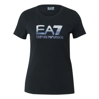 EA7 Emporio Armani Póló opál / világoskék / fekete