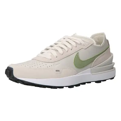 Nike Sportswear Rövid szárú sportcipők 'WAFFLE ONE LTR' világosszürke / zöld