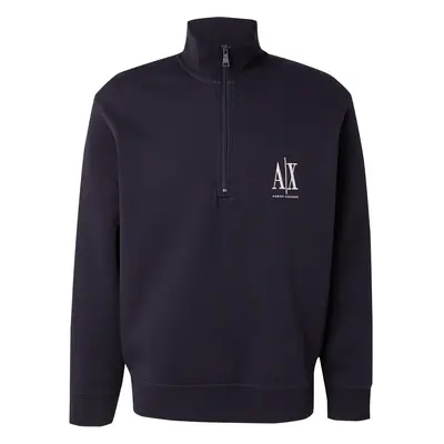 ARMANI EXCHANGE Tréning póló tengerészkék / fehér