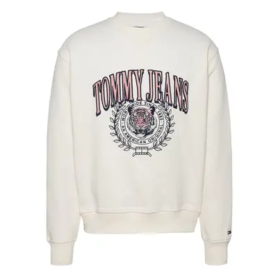 Tommy Jeans Tréning póló 'TIGER' őszibarack / fekete / fehér