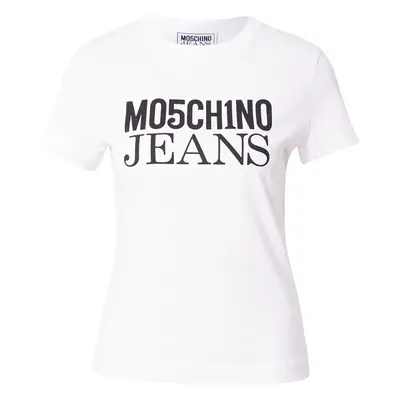 Moschino Jeans Póló fekete / fehér