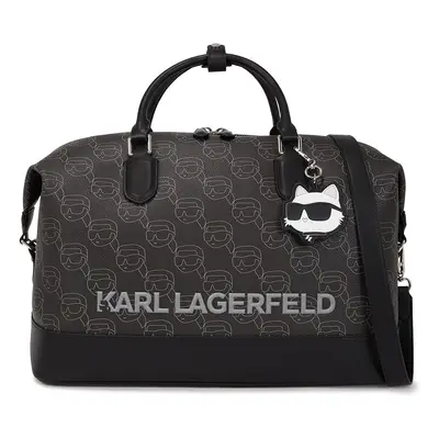 Karl Lagerfeld Weekender antracit / fekete / fehér