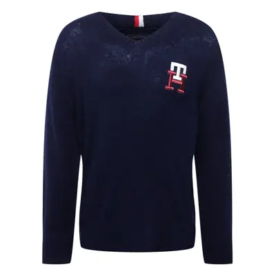 TOMMY HILFIGER Pulóver tengerészkék / piros / fehér