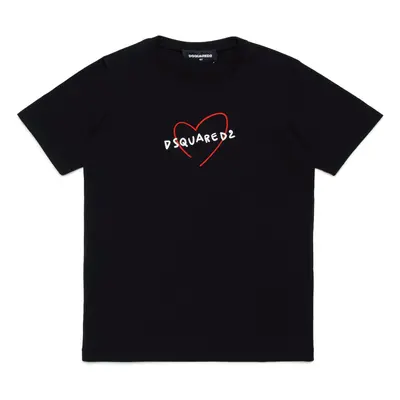 DSQUARED2 Póló piros / fekete / fehér