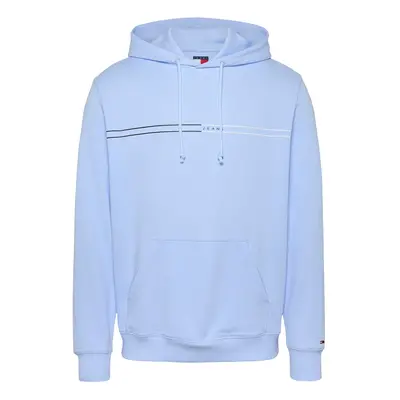 Tommy Jeans Tréning póló galambkék / fekete / fehér