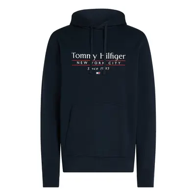 TOMMY HILFIGER Tréning póló tengerészkék / piros / fehér