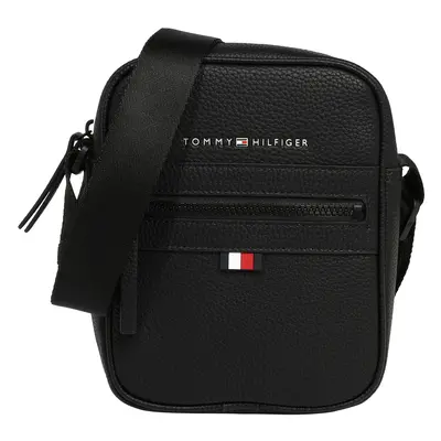 TOMMY HILFIGER Válltáska 'Essential' piros / fekete / fehér