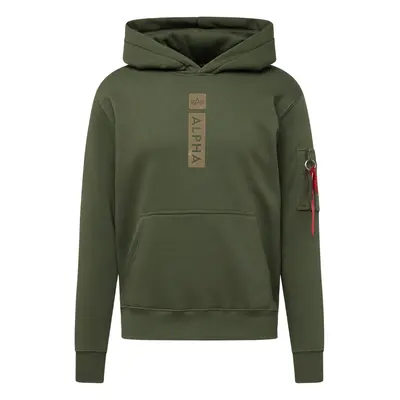 ALPHA INDUSTRIES Tréning póló khaki / olíva