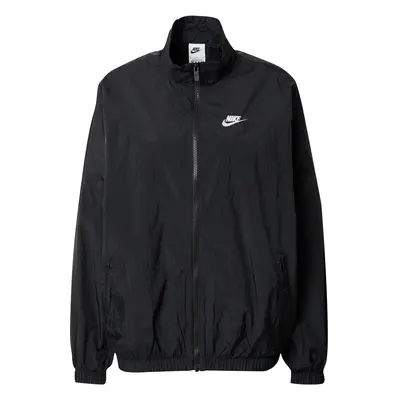 Nike Sportswear Átmeneti dzseki fekete / fehér