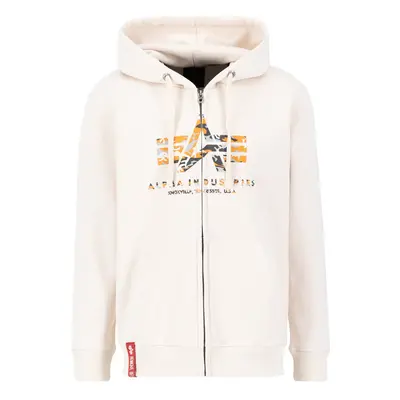 ALPHA INDUSTRIES Tréning póló szürke / antracit / narancs / gyapjúfehér