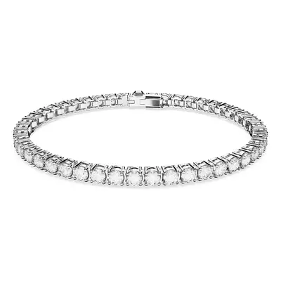 Swarovski Karkötő 'Matrix Tennis bracelet' ezüst / átlátszó