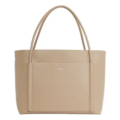 Calvin Klein Shopper táska 'LINN' cappuccinobarna