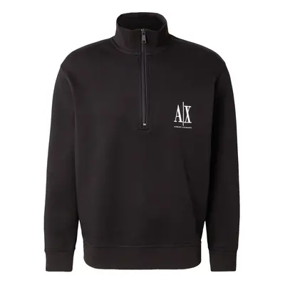 ARMANI EXCHANGE Tréning póló fekete / fehér