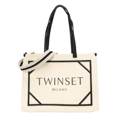 Twinset Shopper táska bézs / fekete