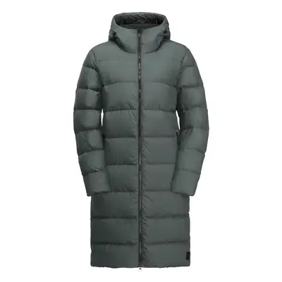 JACK WOLFSKIN Outdoormantel 'FROZEN PALACE' sötétzöld / fekete