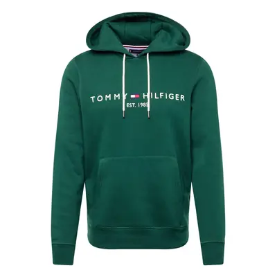 TOMMY HILFIGER Tréning póló tengerészkék / sötétzöld / piros / fehér