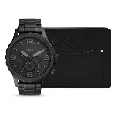 FOSSIL Analóg órák 'WATCH +PURSE' fekete