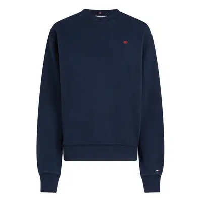 TOMMY HILFIGER Tréning póló 'REG CONTRAST FLAG SWEATSHIRT' kék