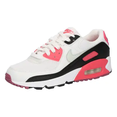 Nike Sportswear Rövid szárú sportcipők 'Air Max 90' szürke / málna / fekete / fehér