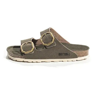 Bayton Papucs 'Atlas' khaki / fekete