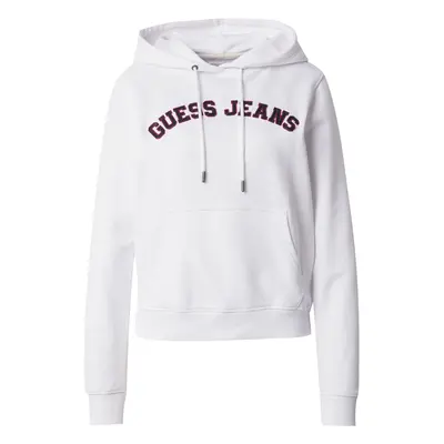 GUESS JEANS Tréning póló rubinvörös / fekete / fehér