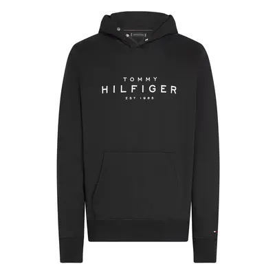 TOMMY HILFIGER Tréning póló fekete / fehér