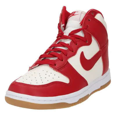 Nike Sportswear Magas szárú sportcipők 'Dunk' bézs / piros