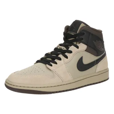 Jordan Magas szárú sportcipők 'AIR JORDAN 1' csokoládé / khaki / fekete