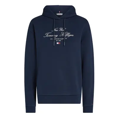 TOMMY HILFIGER Tréning póló tengerészkék / piros / fehér