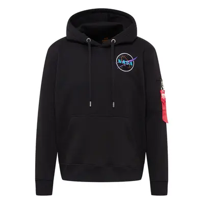 ALPHA INDUSTRIES Tréning póló 'Dark Side' világoskék / narancs / fekete / fehér