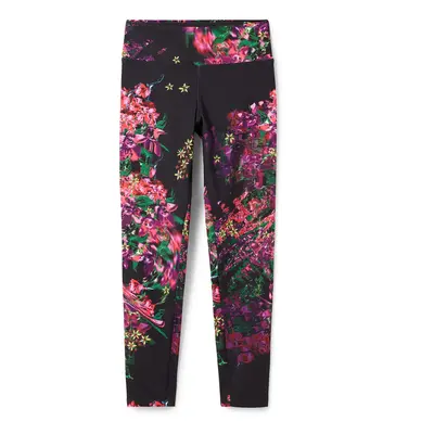 Desigual Leggings zöld / sötétlila / piros / fekete