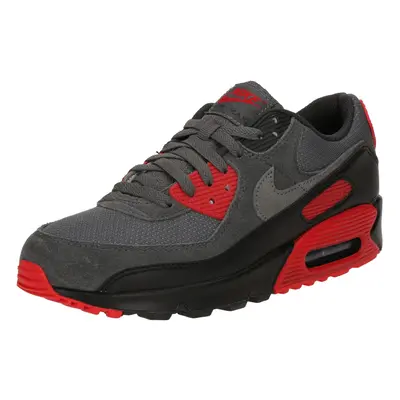 Nike Sportswear Rövid szárú sportcipők 'AIR MAX 90' szürke / piros / fekete