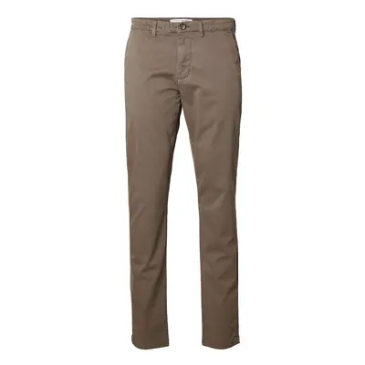 SELECTED HOMME Chino nadrág 'New Miles' barna / csokoládé