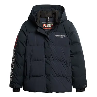 Superdry Téli parka tengerészkék / kő / tűzpiros / fehér