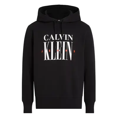 Calvin Klein Jeans Tréning póló dinnye / fekete / fehér