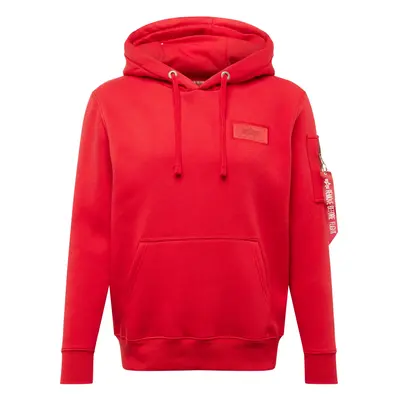 ALPHA INDUSTRIES Tréning póló piros / fehér