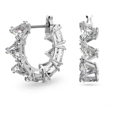 Swarovski Fülbevalók 'Matrix hoop earrings' ezüst