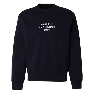 ARMANI EXCHANGE Tréning póló tengerészkék / fehér