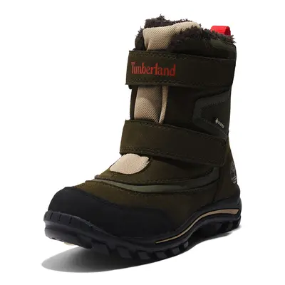 TIMBERLAND Hócsizmák 'Chillberg' gitt / sötétzöld / piros / fekete