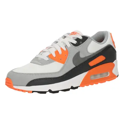 Nike Sportswear Rövid szárú sportcipők 'AIR MAX 90' szürke / sötétszürke / narancs / fehér