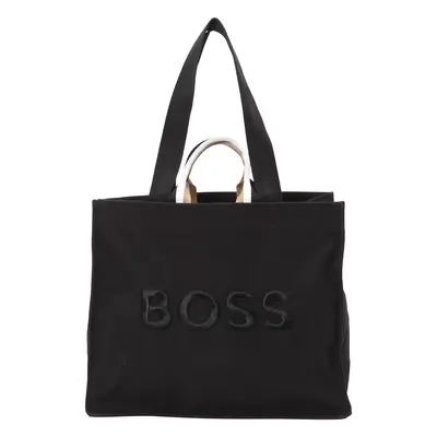 BOSS Shopper táska 'Deva' bézs / fekete / fehér