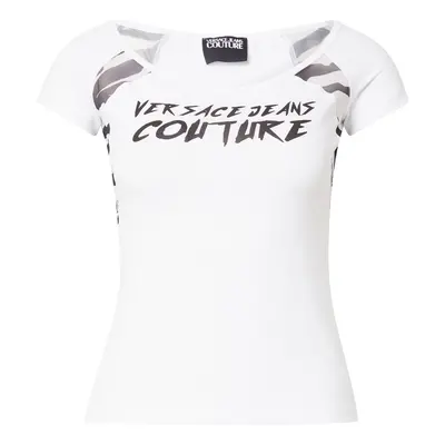 Versace Jeans Couture Póló fekete / fehér