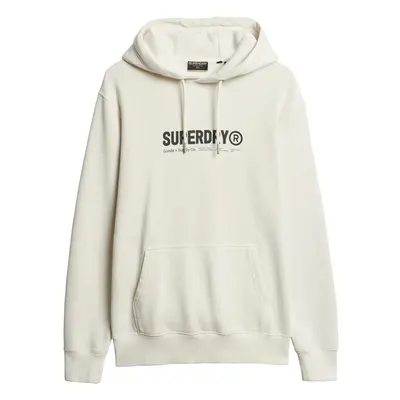 Superdry Tréning póló ekrü / fekete