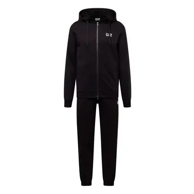 EA7 Emporio Armani Jogging ruhák fekete / fehér