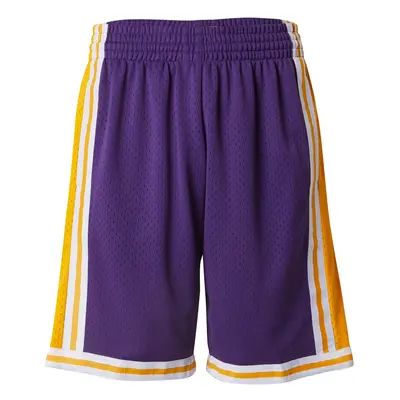 Mitchell & Ness Sportnadrágok 'LOS ANGELES LAKERS' sötétlila / narancs / fehér