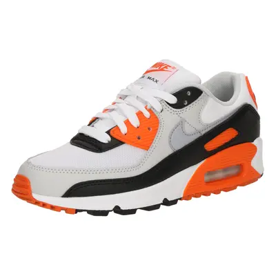 Nike Sportswear Rövid szárú sportcipők 'Air Max 90' világosszürke / sötét narancssárga / fekete 