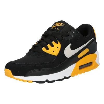 Nike Sportswear Rövid szárú sportcipők 'AIR MAX 90' sárga / fekete / fehér