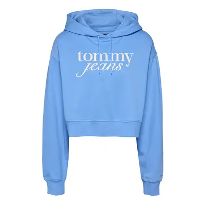 Tommy Jeans Tréning póló azúr / fehér