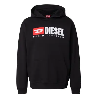 DIESEL Tréning póló piros / fekete / fehér