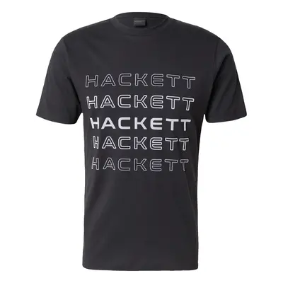 Hackett London Póló világosszürke / fekete